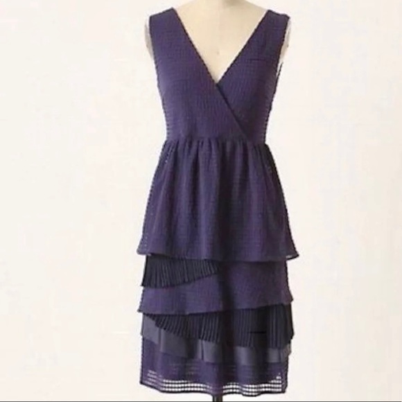 Anthropologie Ric Rac Tiered Flapper Dress - Picture 2 of 13